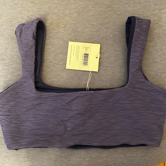 Mara Hoffman Raina Blue Bikini TOP ONLY - Picture 6 of 7